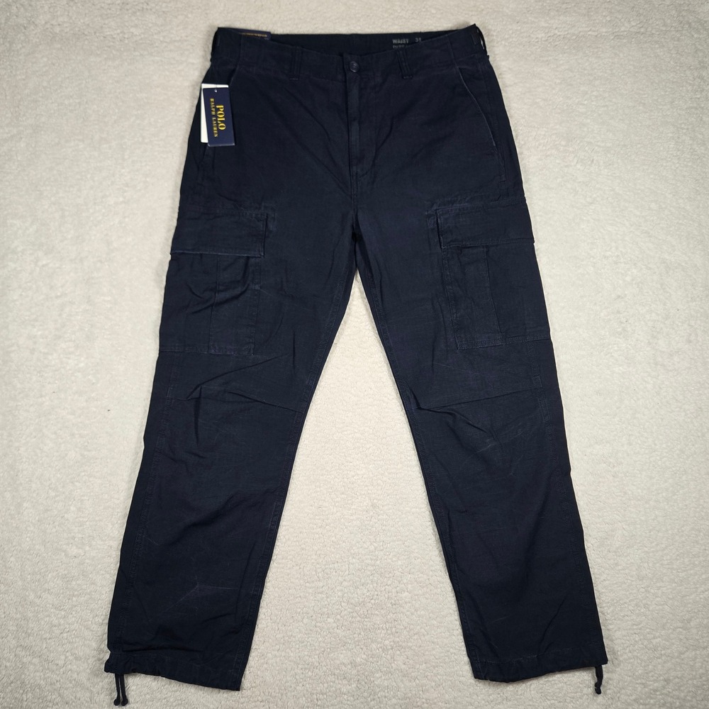 Polo Ralph Lauren Mens 31x30 Relaxed Fit Surplus Utility Cargo Pants Navy